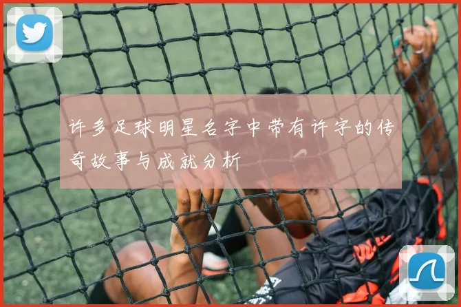 许多足球明星名字中带有许字的传奇故事与成就分析
