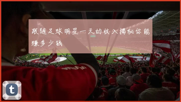 跟随足球明星一天的收入揭秘你能赚多少钱